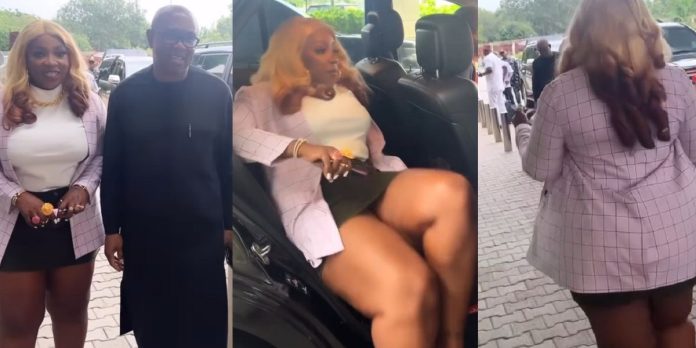 Actress, Anita Joseph reacts after being dragged for wearing miniskirt to meeting with Peter Obi (Video)