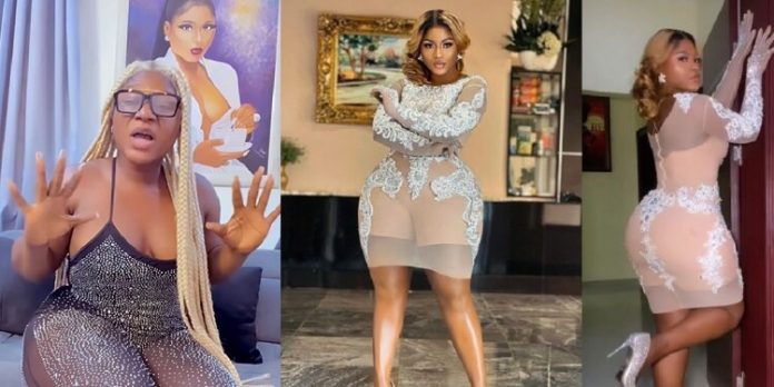 Actress, Destiny Etiko reacts after being dragged for sheer outfit to Nkiru Sylvanus’ wedding