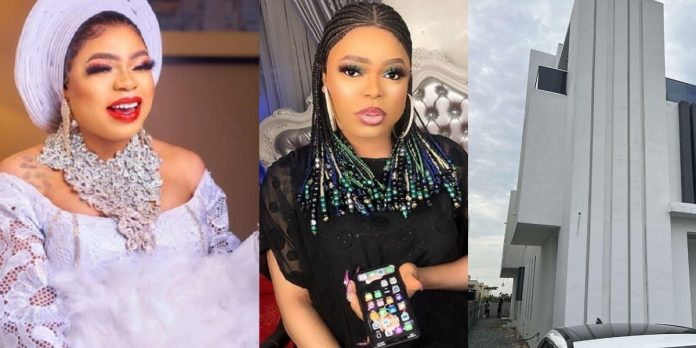 Bobrisky to gift old house to lucky fan as he prepares to move into Lekki mansion (Video)