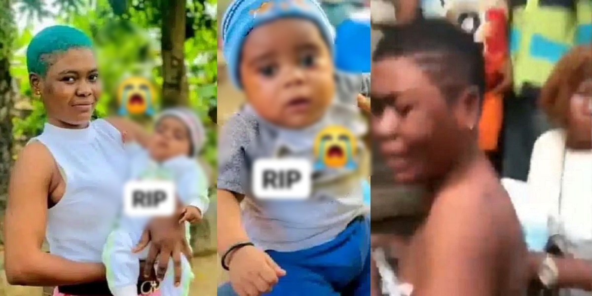 Lady reportedly loses her child after giving him Tramad0l and locking him inside to go clubbing (Video)