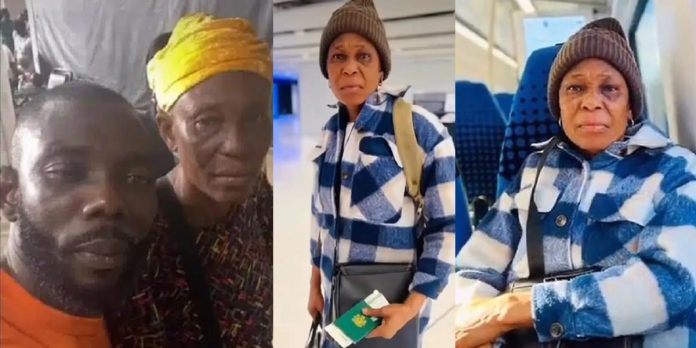 Nigerian man shares mother’s transformation four months after relocating to UK (Video)