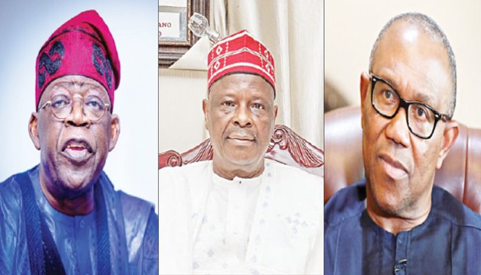 TINUBU, OBI AND KWANKWASO