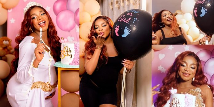 Photos/video from BBNaija star Queen’s private baby shower