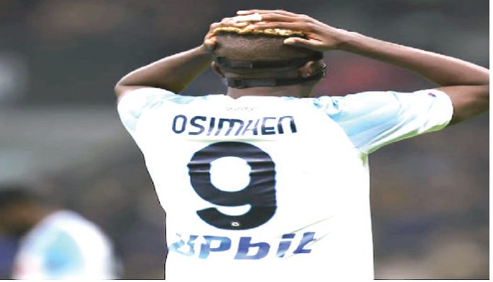 Osimhen in Napoli defeat