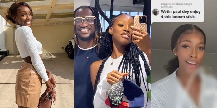 Singer, Paul Okoye’s lover, Ivy replies troll who referred to her as ‘broomstick’ (Video)