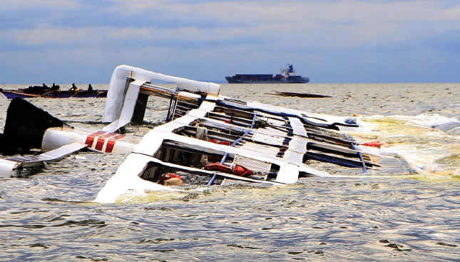 A boat accident