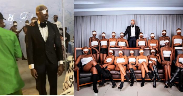 Socialite Pretty Mike attends wedding as a one-eyed man leading the blind (video)