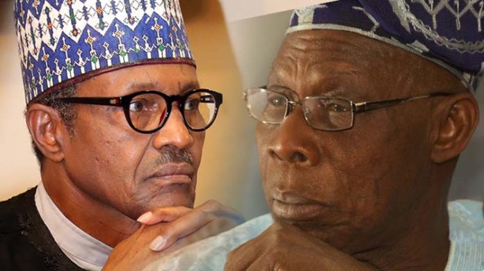 Muhammadu Buhari and Olusegun Obasanjo