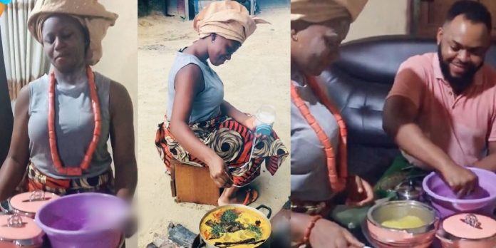 “They made me cook with firewood, poured powder on me” – Newlywed bride shares experience with in-laws after wedding (Video)
