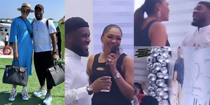 Video from the 25th wedding anniversary celebration of football legend Jay-Jay Okocha and his wife, Nkechi (Watch)
