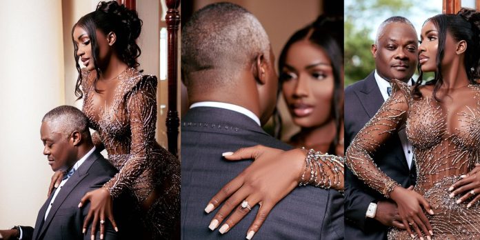 “We prayed to find each other” – 22-year-old socialite, Mya Jesus elated as she gets engaged to older man after few days of dating