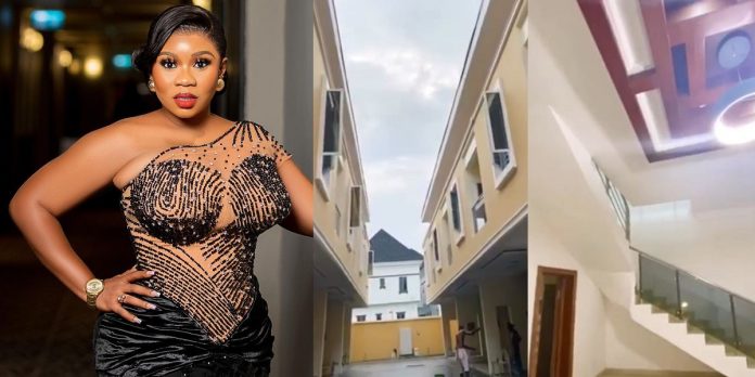 Actress Wumi Toriola acquires multi-million naira mansion in Lekki (Video)