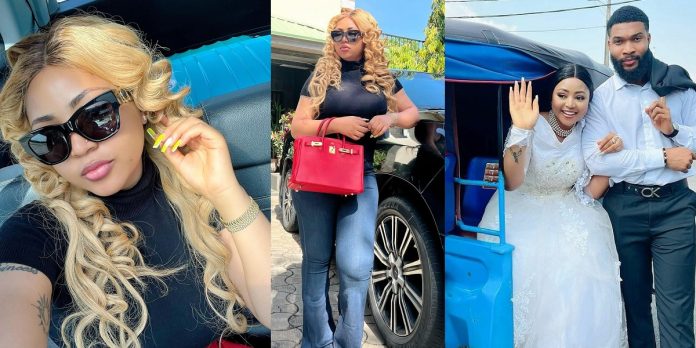 “Advice wey you no follow” – Netizens tackle actress Regina Daniels over post about ‘unconditional love’