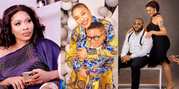 “Attention seeker, let the boy be” – Actress, Doris Ogala drags Tonto Dikeh’s ex-husband, Churchill and wife Rosy over his birthday message to son