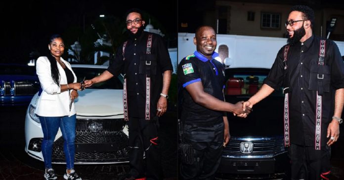 E-Money gifts luxury cars to celebrities and his workers in celebration of 42nd birthday