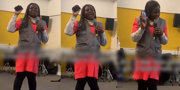 “I have never used new phone” – Woman gives testimony in church after husband gifted her new iPhone (Video)