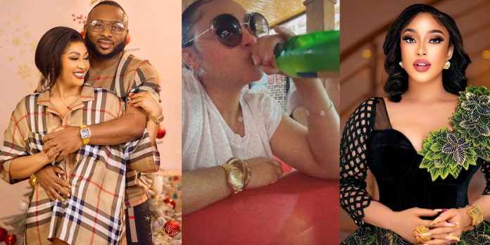 “If unbothered was a person” – Fans reacts as actress, Rosy Meurer finally breaks silence amid husband’s drama with his ex-wife, Tonto Dikeh