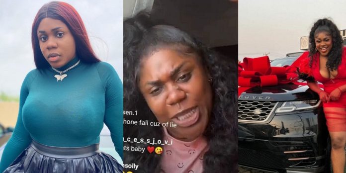 “I’ll pepper you all” – Skit maker, Nons Miraj replies those insinuating her new Range Rover Velar is from a man (Video)