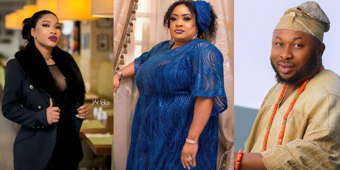 “I’m glad you are also a single mother” – Actress, Tonto Dikeh slams colleague, Foluke Daramola for taking sides with Churchill