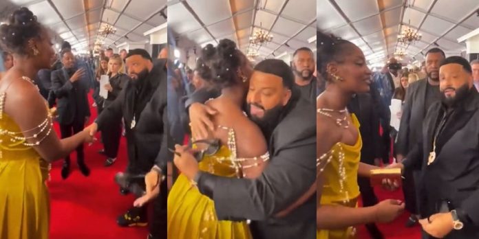 ‘I’m your biggest fan” – DJ Khaled gushes as he meets Tems (Video)