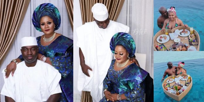 “It was supposed to be our 20th wedding anniversary” – Kazim Adeoti’s first wife, Funsho says in touching post, reveals they’re still legally married (Video)