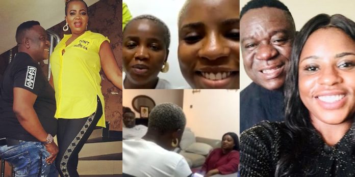 “Jasmine is my daughter” – Actor, Mr Ibu’s wife makes U-turn after reconciling with husband (Video)