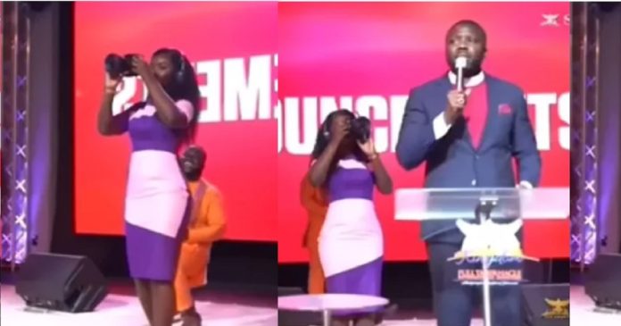 Man proposes to church videographer as she works during service (Video)