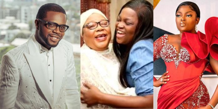 “May her prayers for you manifest” – JJC Skillz commiserates with estranged wife, Funke Akindele over her mother’s death