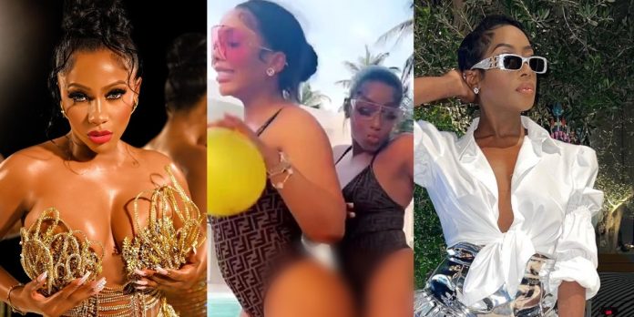 Mercy Eke and Dorcas Fapson bikini video causes a stir (watch)