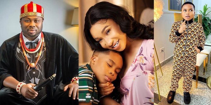 “My flesh and blood, I miss you greatly” – Olakunle Churchill pens emotional note to son with Tonto Dikeh on 7th birthday