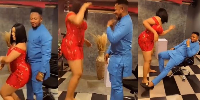 “My husband na the real odogwu” – Nigerian lady dances for lover who trained her in school (Video)