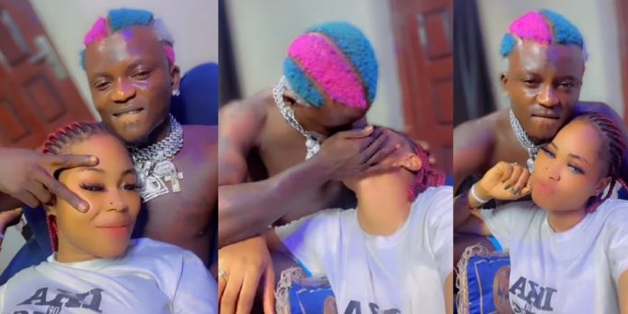 “My life, the reason I look forward to every day” – Singer, Portable celebrates Valentine’s Day with his first wife with loved-up video (Watch)