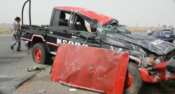 Accidented NSCDC vehicle