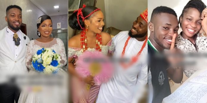 Nigerian lady marries man who was her reading partner in school, their glow-up wow netizens (Video)