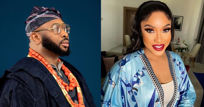 Olakunle Churchill threatens Tonto Dikeh with a lawsuit, seeks apology