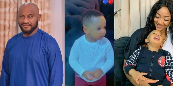 “Star is growing so fast” – Actor, Yul Edochie gushes as he shares video of son with second wife, Judy Austin (Watch)