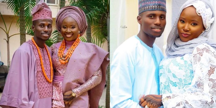 “We didn’t click at first” – Nigerian lady shares love story as she weds boyfriend of 10 years