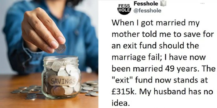 “Why I saved £315K as exit fund without my husband’s knowledge” – Woman reveals after being married for 49 years