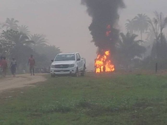 Crude oil explosion in Rivers