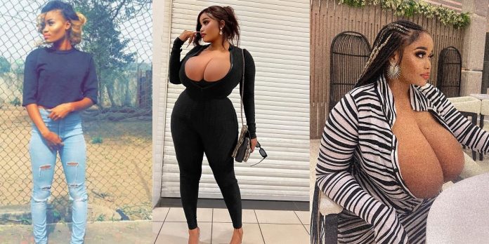 “How come?” – Throwback photos of busty influencer, Ada La Pinky causes massive stir