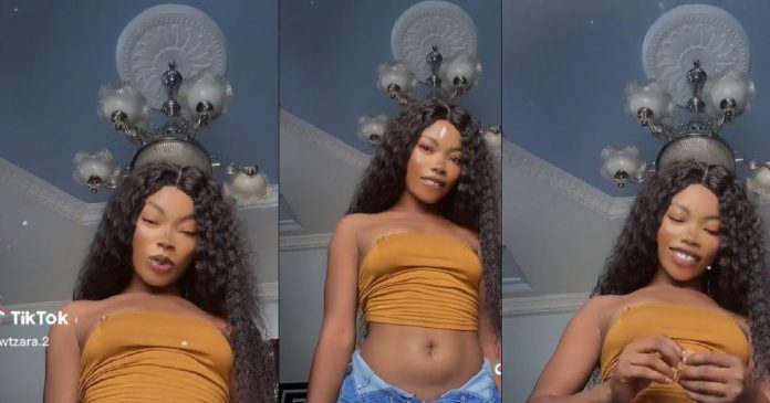 Nigerian lady celebrates acquiring mansion, car and other properties in 7 years (Video)