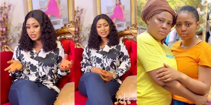 “Nollywood is a danger zone for young girls” – Actress, Regina Daniels shares as she thanks mum for protecting her