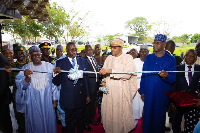 Pictorial: Buhari unveils counterterrorism centre, new NSA office