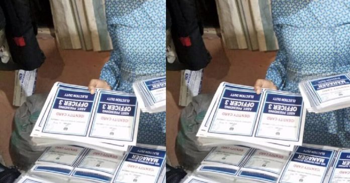 Police arrest 53-year-old woman with laminated INEC materials