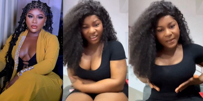 “Stop harassing me over my breast, the oppression is too much” – Actress Destiny Etiko cries out (Video)