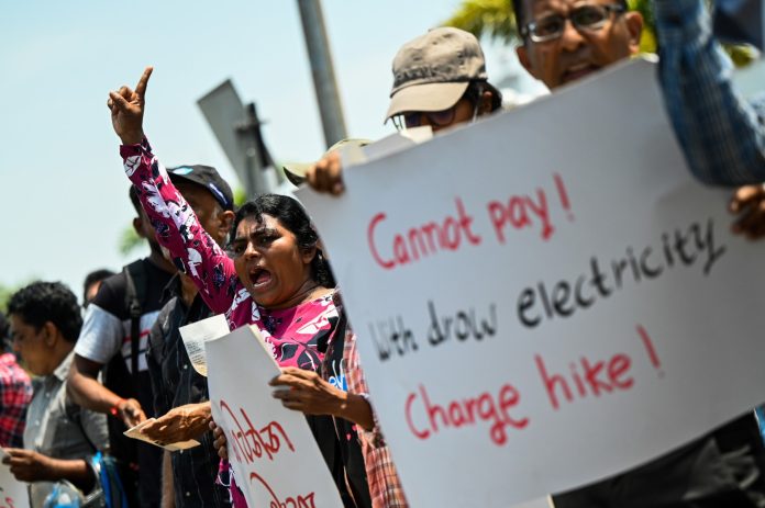 SRI LANKA-POLITICS-ENERGY-PROTEST