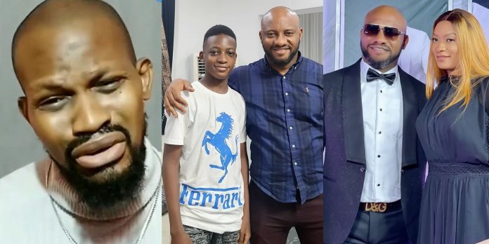 “This is spiritual” – Actor Uche Maduagwu in tears as he reacts to the tragic loss of Yul and May Edochie’s son, Kambilichukwu (video)