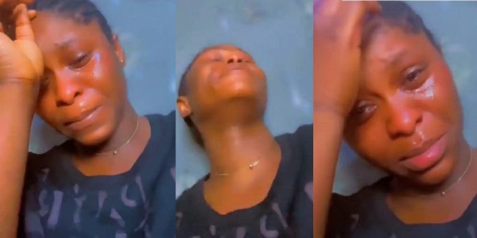 Viral video: Married 20-year-old lady in tears over inability to have children after alleged 35 abortions (Video)
