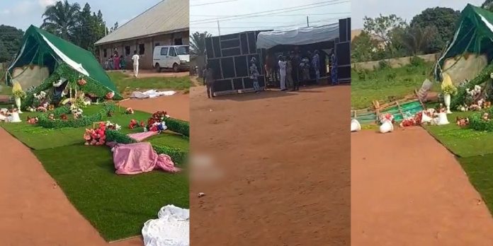 Wedding ends abruptly in Benin as bride discovers groom is a father of seven (Video)