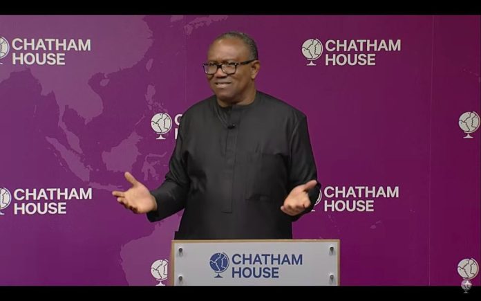 Peter Obi speaks at Chatham House